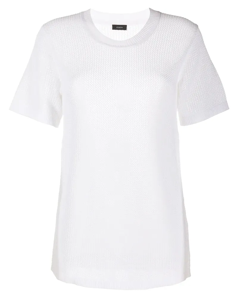 Joseph T-Shirt in Netzoptik - Weiß Weiß