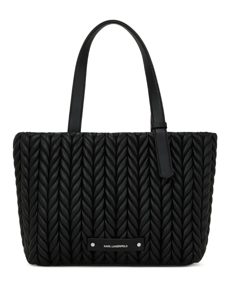 Karl Lagerfeld Mittelgroßer K/Weave Tote Bag - Schwarz Schwarz