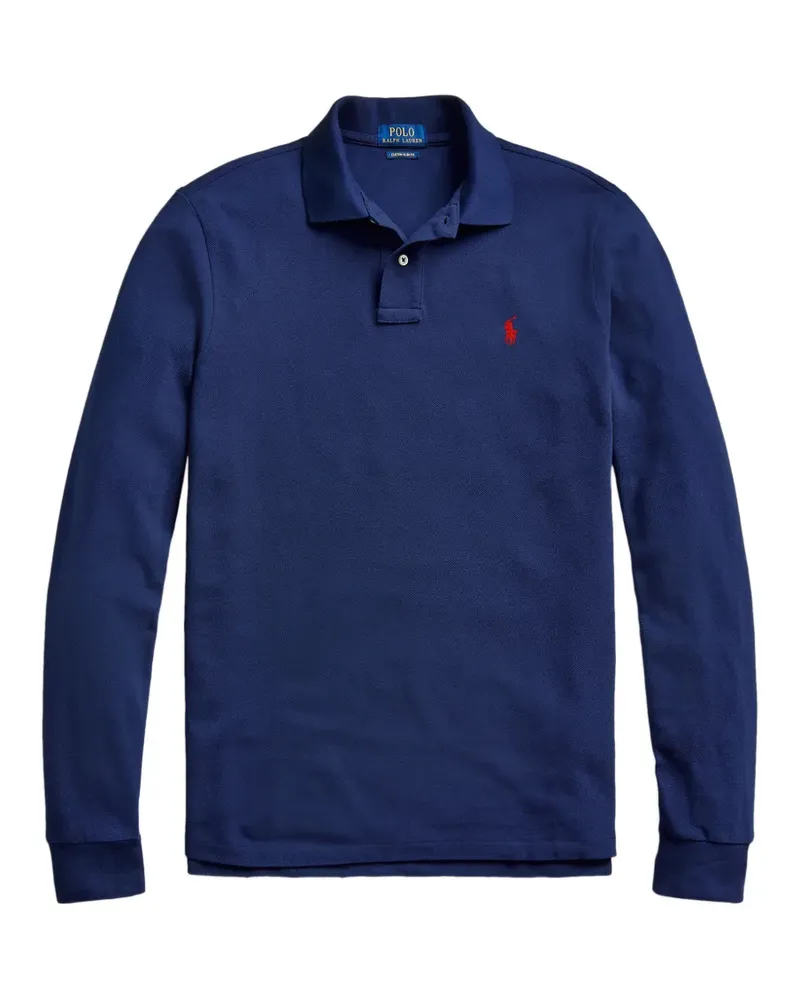 Ralph Lauren long-sleeve piqué polo shirt - Blau Blau