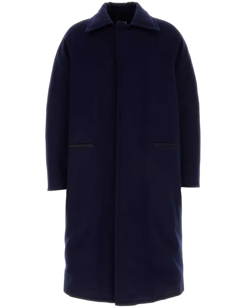 Ermenegildo Zegna Klassischer Wollmantel - Blau Blau