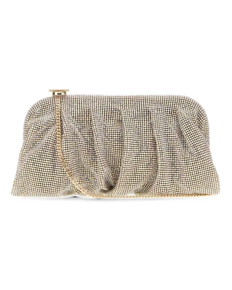 Benedetta Bruzziches Venus crystal-embellished clutch bag - Gold Gold