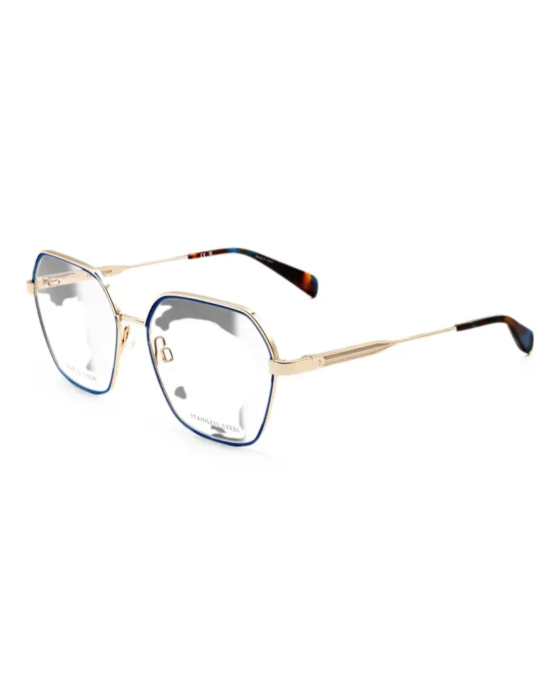 Rag & Bone Brille mit geometrischem Gestell - Gold Gold
