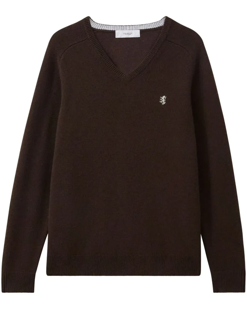 Pringle of Scotland Pullover mit V-Ausschnitt - Braun Braun