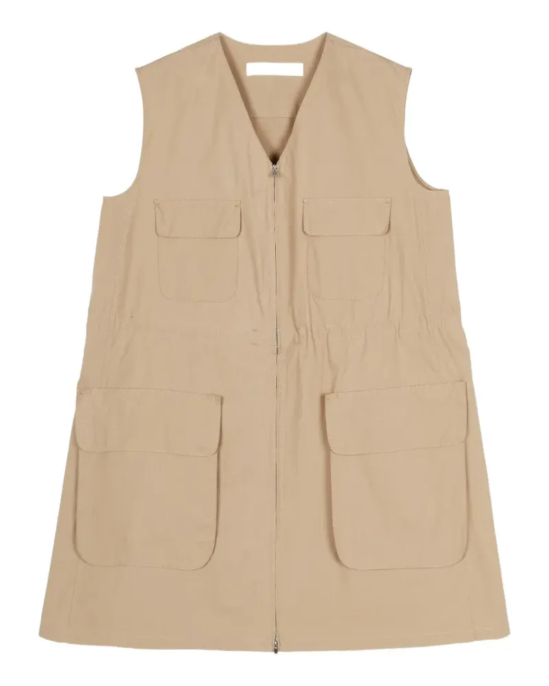 JNBY cargo-pocket A-line dress - Nude Nude