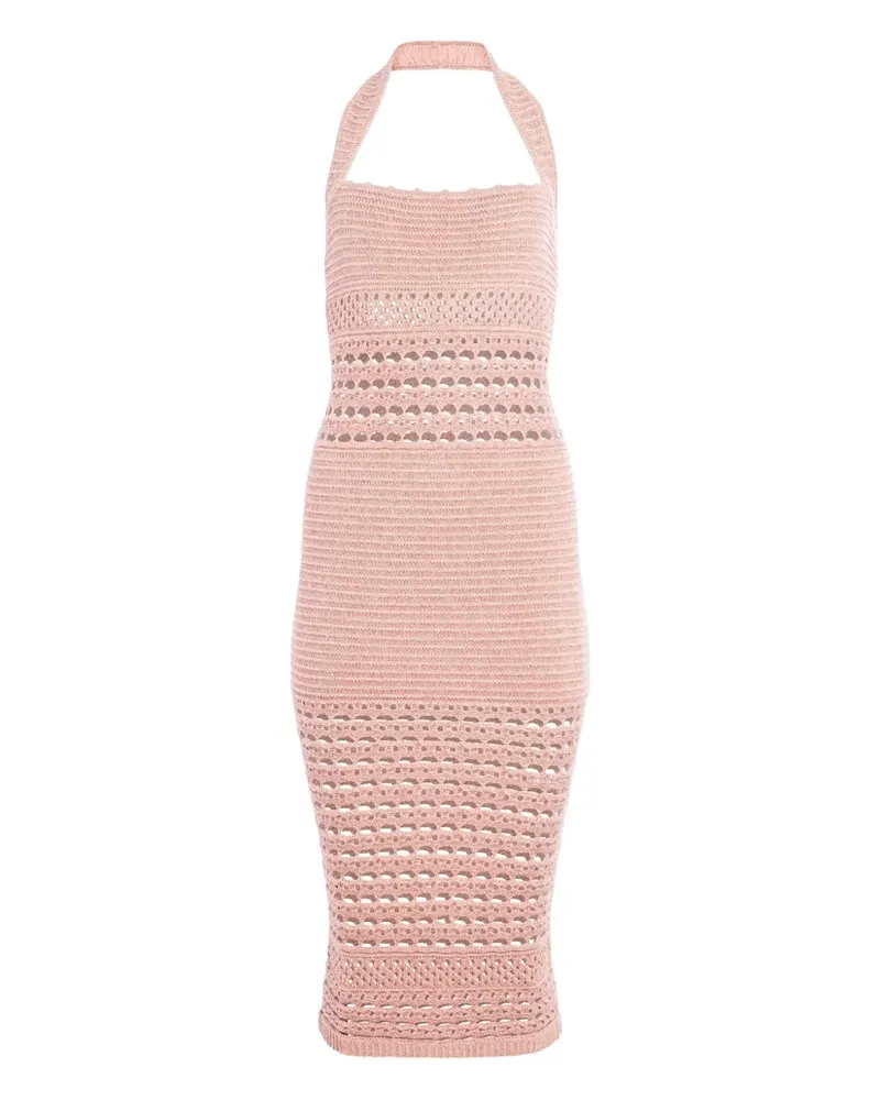 Retrofête Jaycee Midikleid - Rosa Rosa