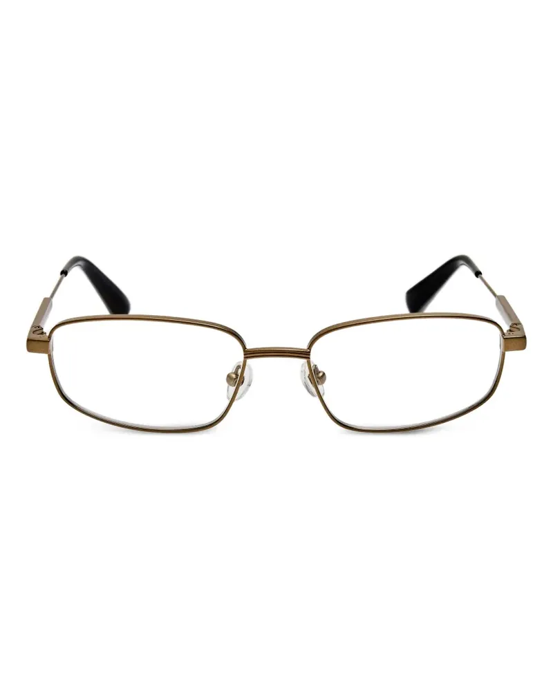 Jacquemus Secretaire rectangle-frame glasses - Braun Braun