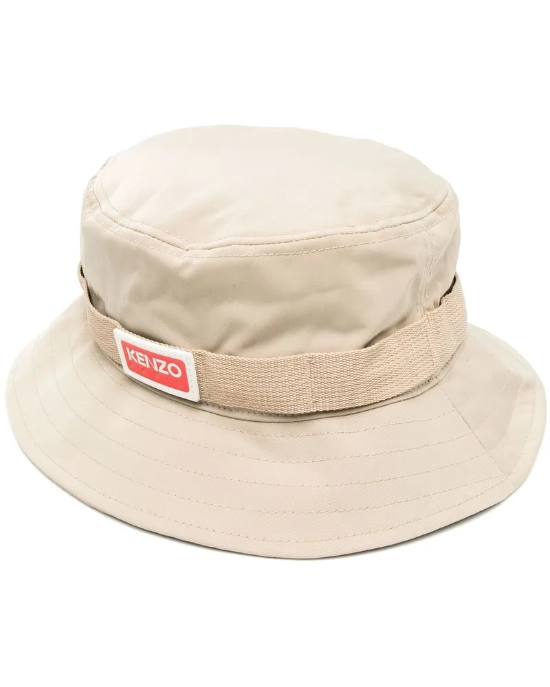Kenzo Fischerhut mit Logo-Patch - Nude Nude