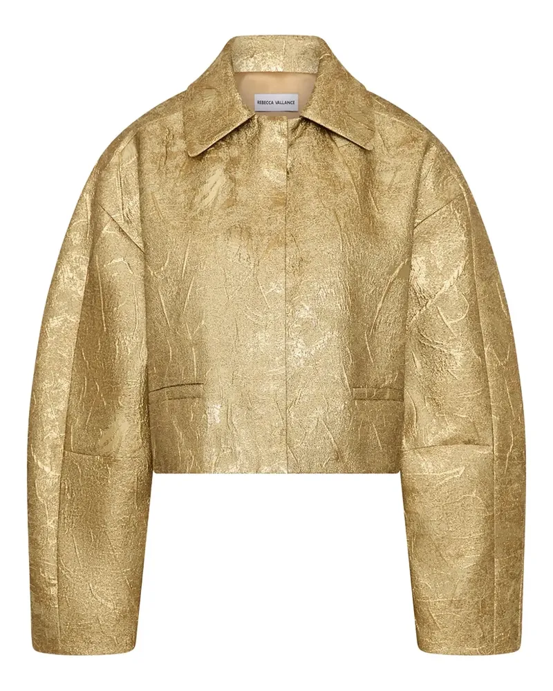 Rebecca Vallance Solana Jacke im Metallic-Look - Gold Gold