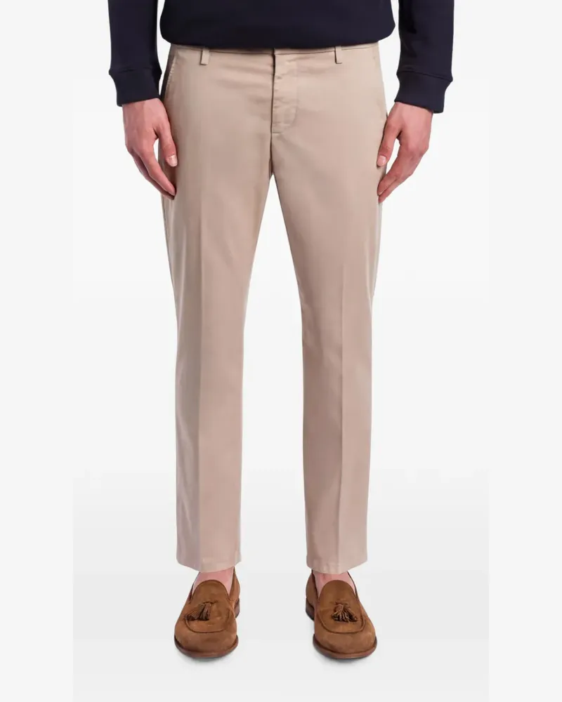 Dondup Alfredo pressed-crease trousers - Nude Nude