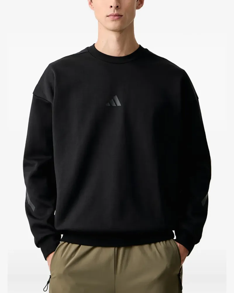 adidas Z.N.E logo-print sweatshirt - Schwarz Schwarz