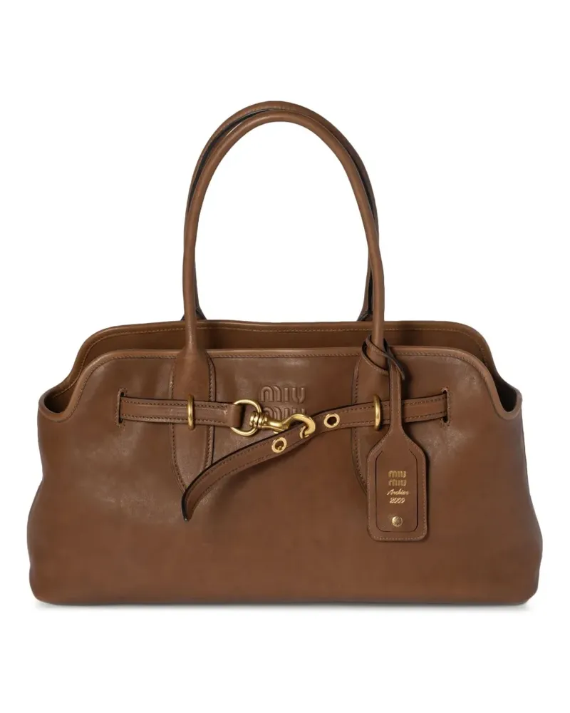 Miu Miu Aventure Schultertasche - Braun Braun