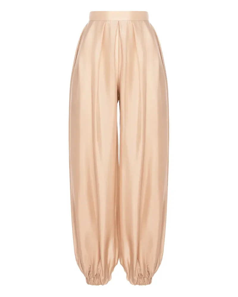 MANURÍ Bazar gathered trousers - Nude Nude