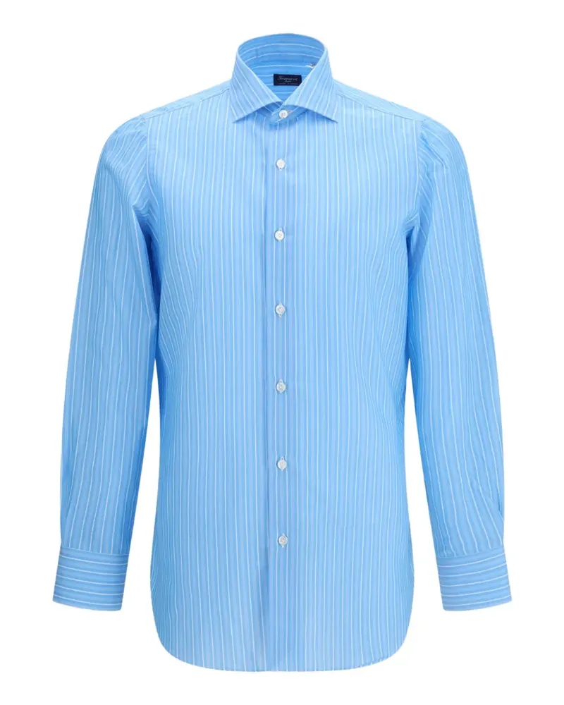 Finamore 1925 striped cotton shirt - Blau Blau