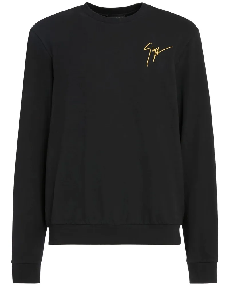 Giuseppe Zanotti Dragon Crystal Sweatshirt - Schwarz Schwarz