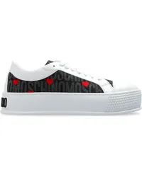 Moschino Sneakers mit Jacquard-Logo Schwarz