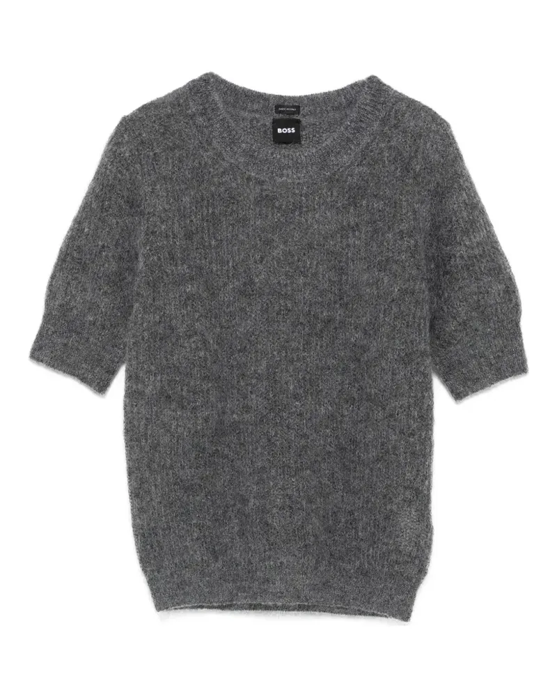 HUGO BOSS short-sleeve sweater - Grau Grau