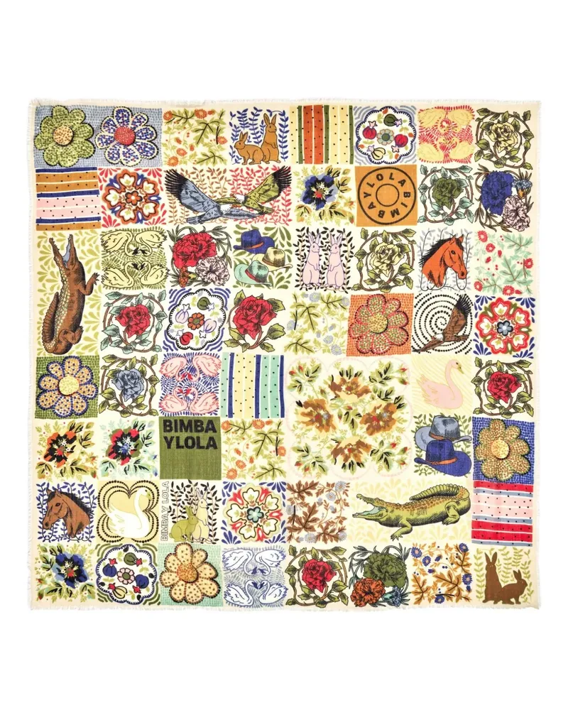 BIMBA Y LOLA Schal mit Fransen - Gelb Gelb