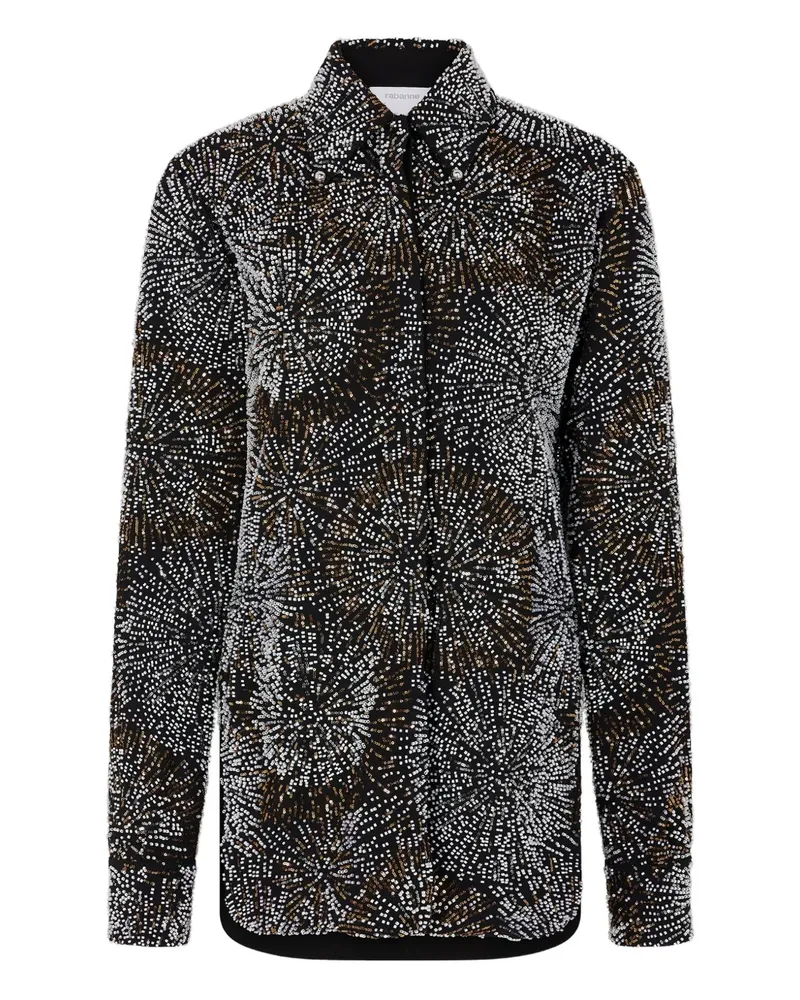 Paco Rabanne Hemd mit Stickerei - Schwarz Schwarz