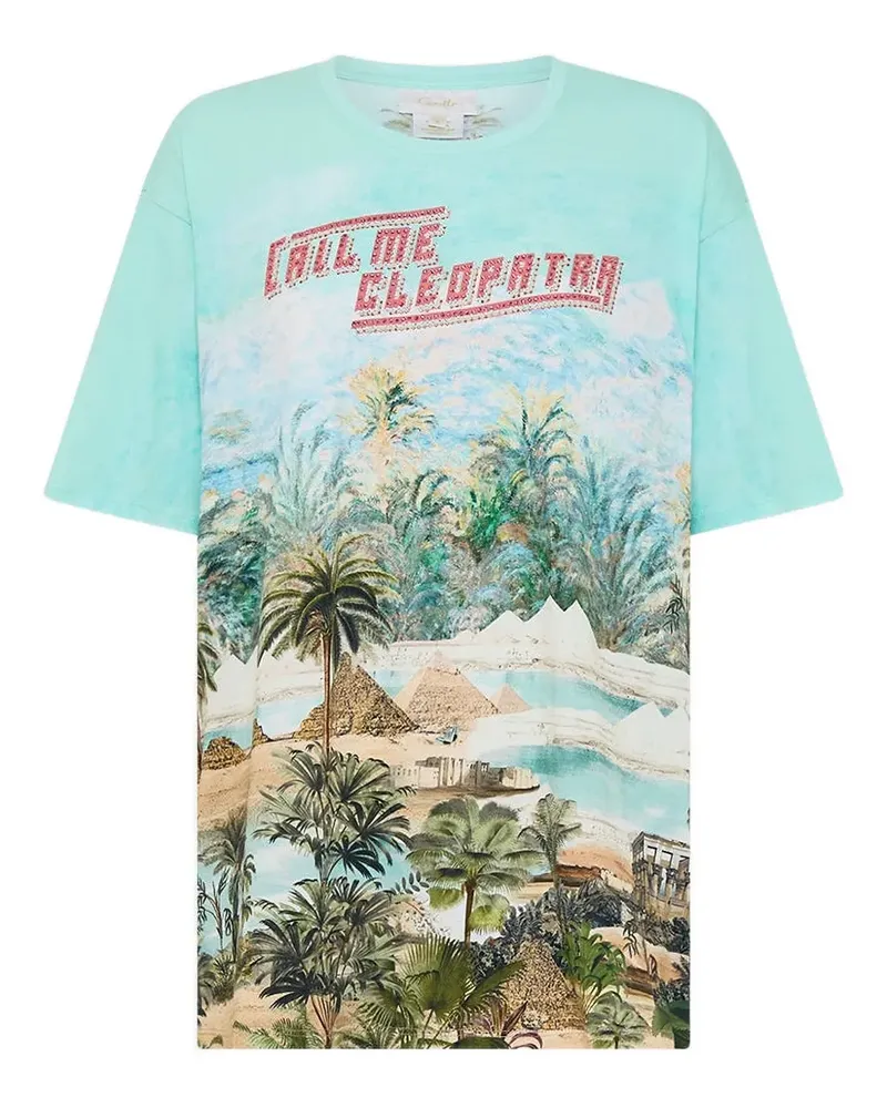 Camilla Multi Views of the Valley T-Shirt - Blau Blau