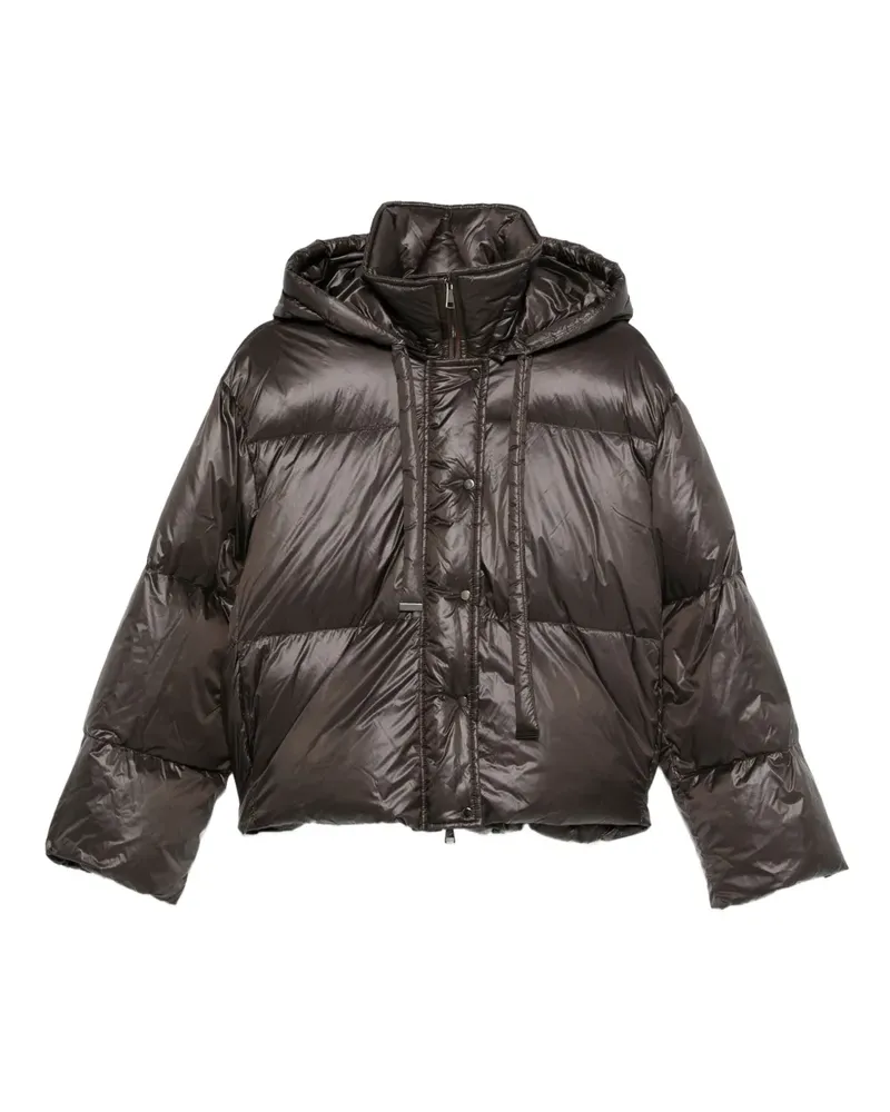Antonelli Firenze Gefütterte Kapuzenjacke - Braun Braun