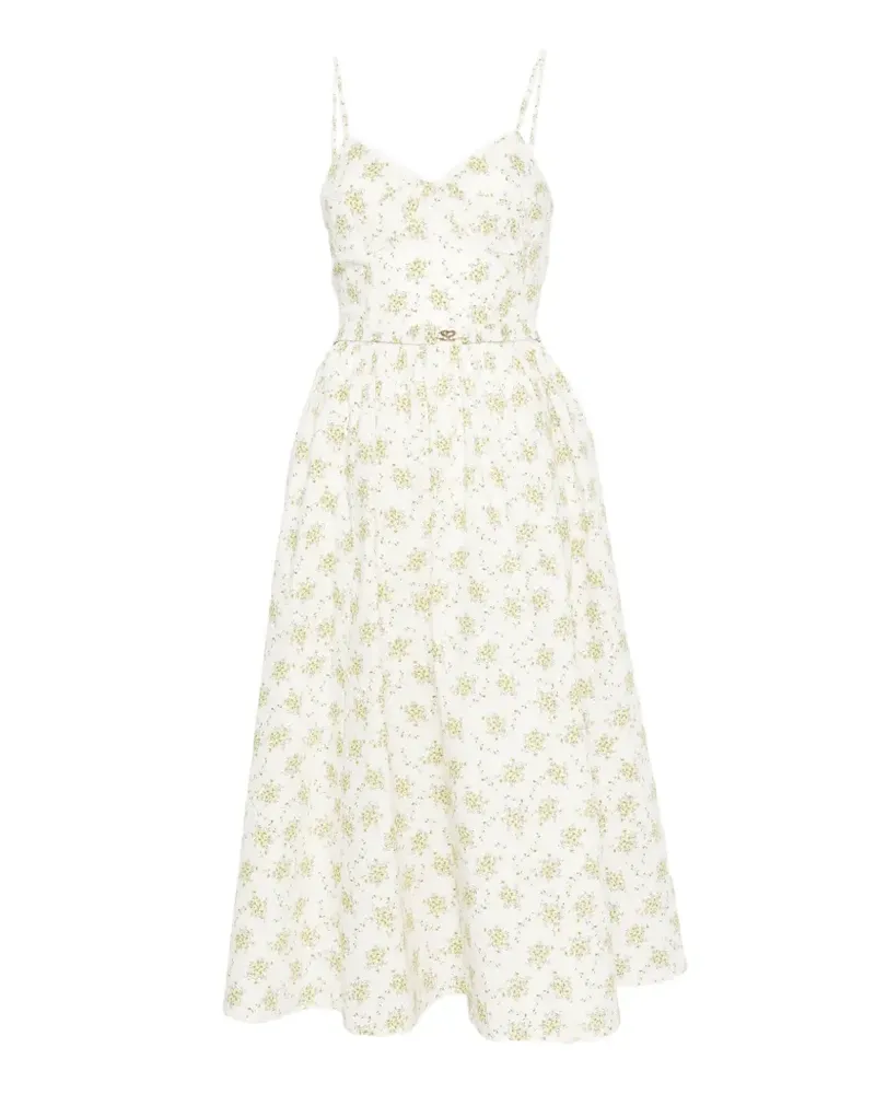 Sandro Lucette Spaghettikleid mit Blumen-Print - Nude Nude