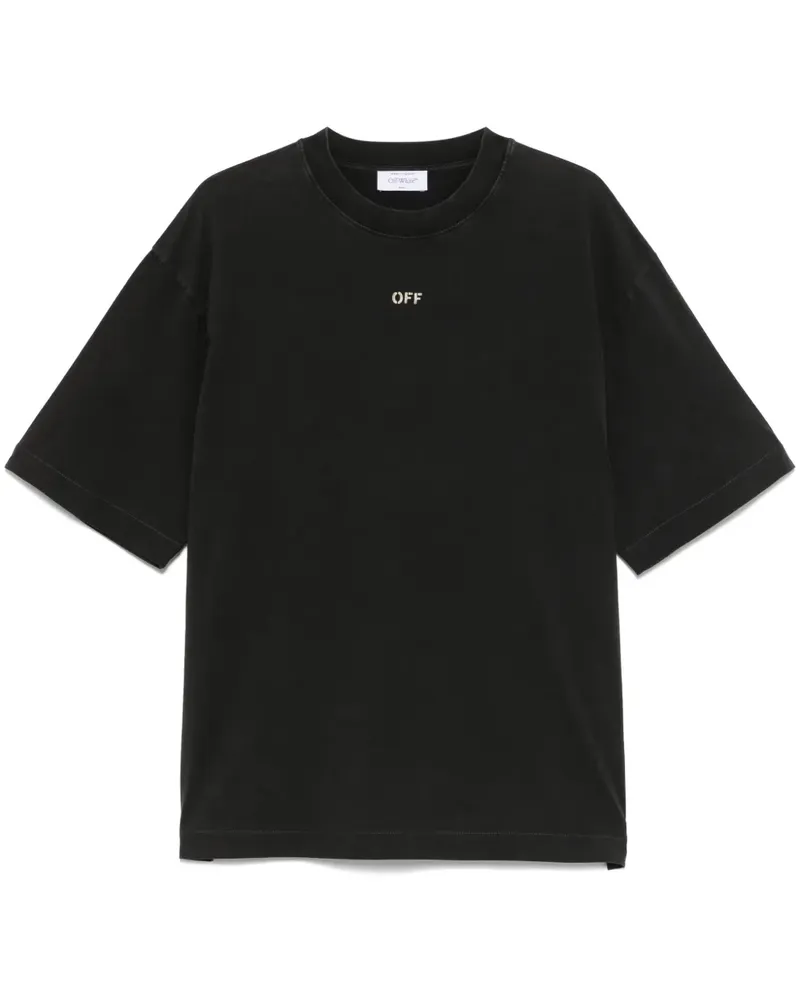 OFF-WHITE Martyrdom Arrow T-Shirt - 1361 VINTAGE BLACK - CREME BRULÉE 1361