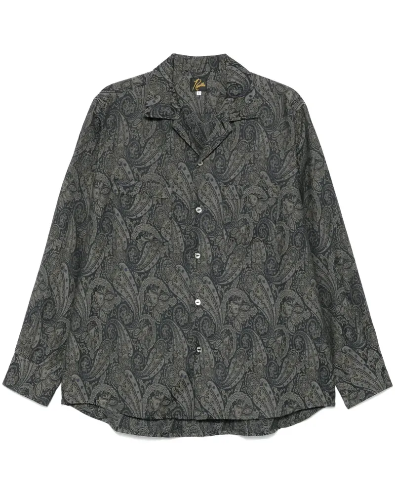 NEEDLES Jacquard-Hemd mit Paisleymuster - Blau Blau