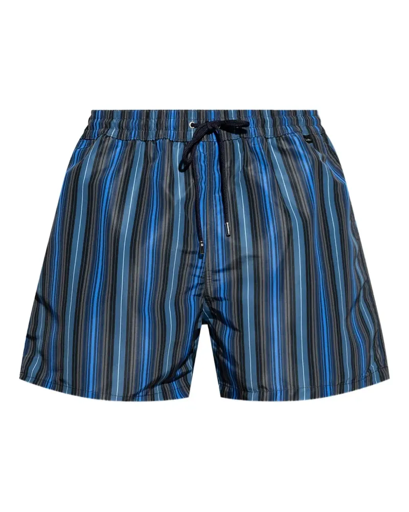 Paul Smith Gestreifte Badeshorts - Blau Blau