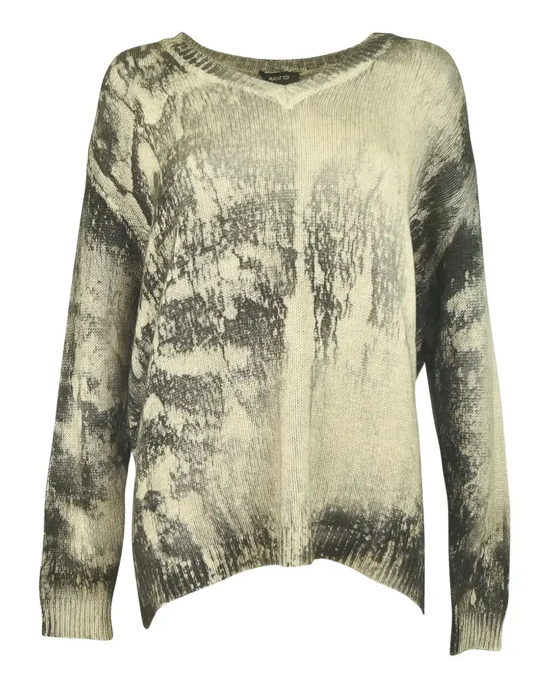 Avant Toi Pullover mit V-Ausschnitt - Nude Nude