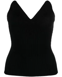 COPERNI Bustier-Top aus geripptem Strick Schwarz