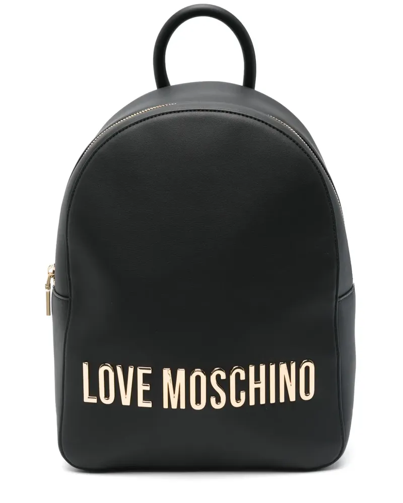 Moschino Rucksack mit Logo - Schwarz Schwarz