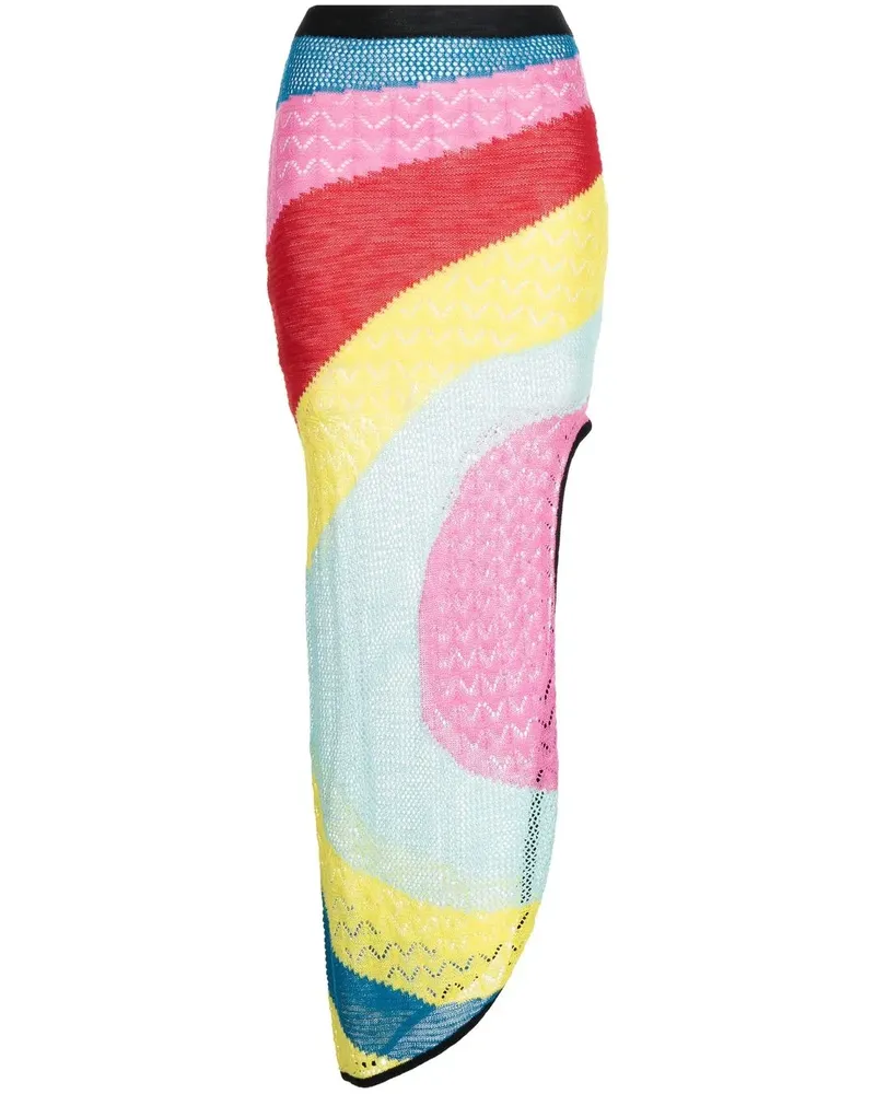 STAUD Asymmetrischer Strickrock - Mehrfarbig Mehrfarbig