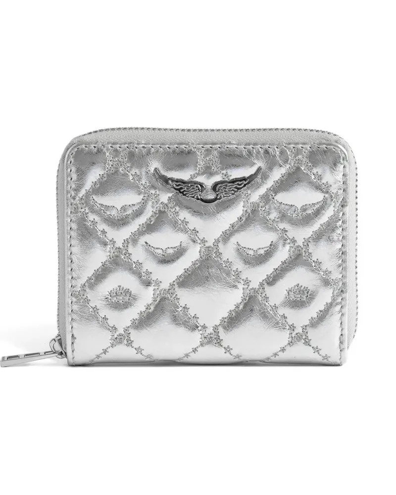 Zadig & Voltaire Gestepptes Portemonnaie - Silber Silber