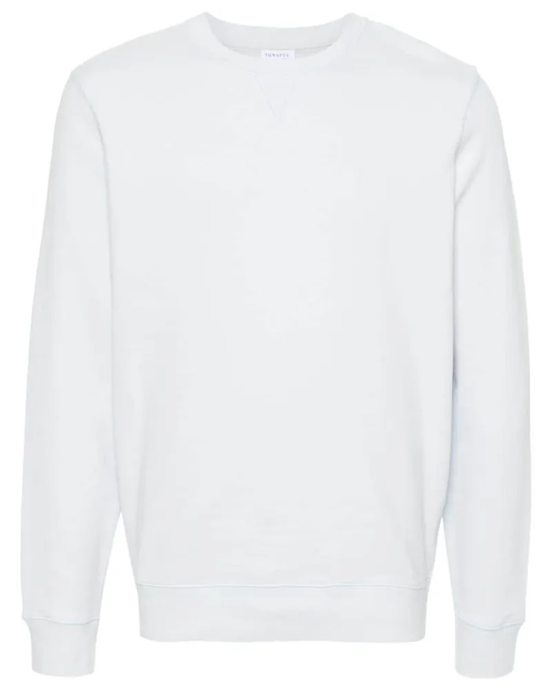 Sunspel Loopback Sweatshirt mit Nahtdetail Blau