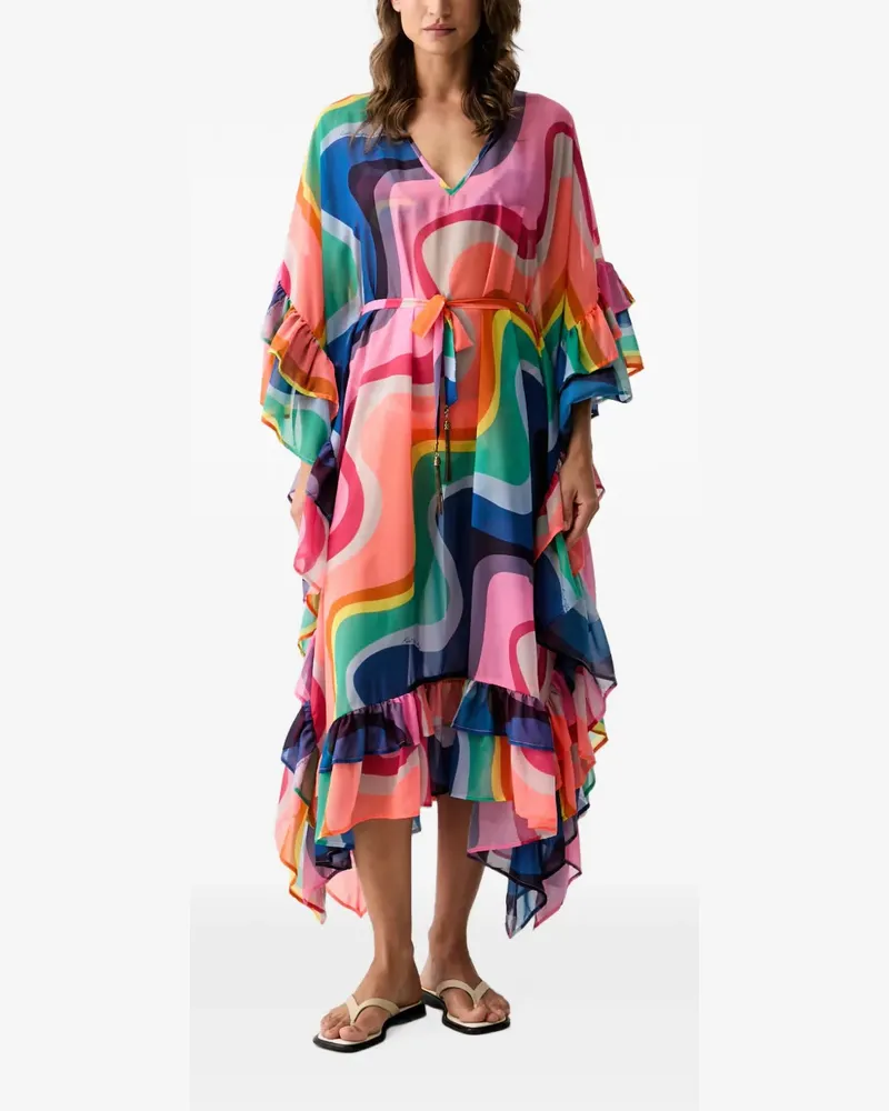 Kurt Geiger Kaftan mit Rüschenbesatz - Rosa Rosa