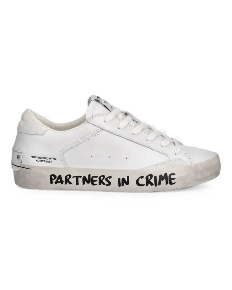 Crime Sneakers im Distressed-Look - Weiß Weiß