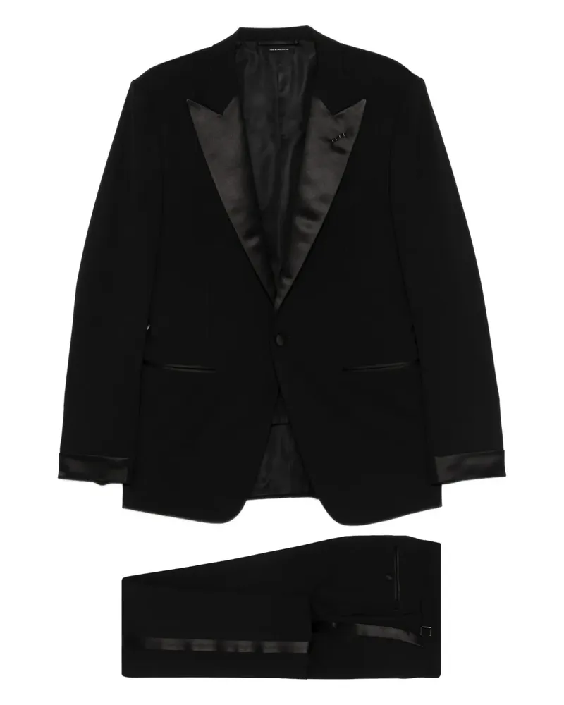 Tom Ford shawl-lapels suit - Schwarz Schwarz