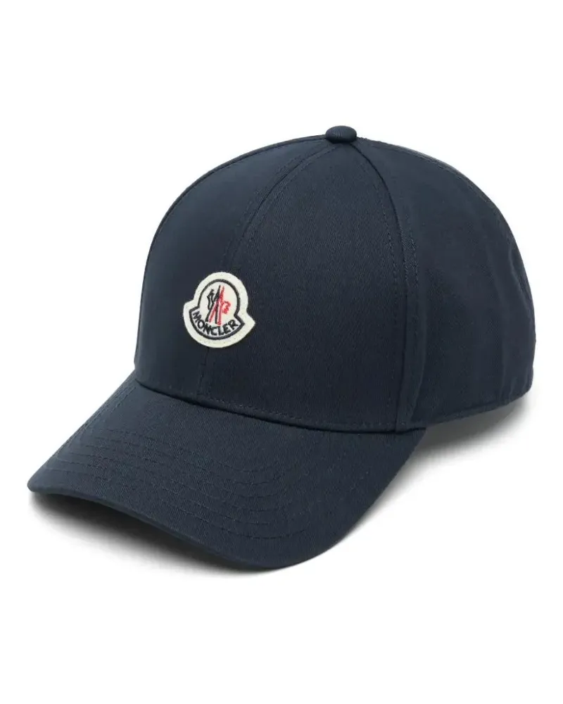 Moncler Baseballkappe mit Logo-Patch - Blau Blau