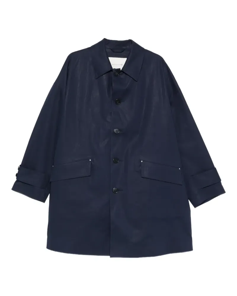 MACKINTOSH Humbie Mantel mit Klappentasche - Blau Blau