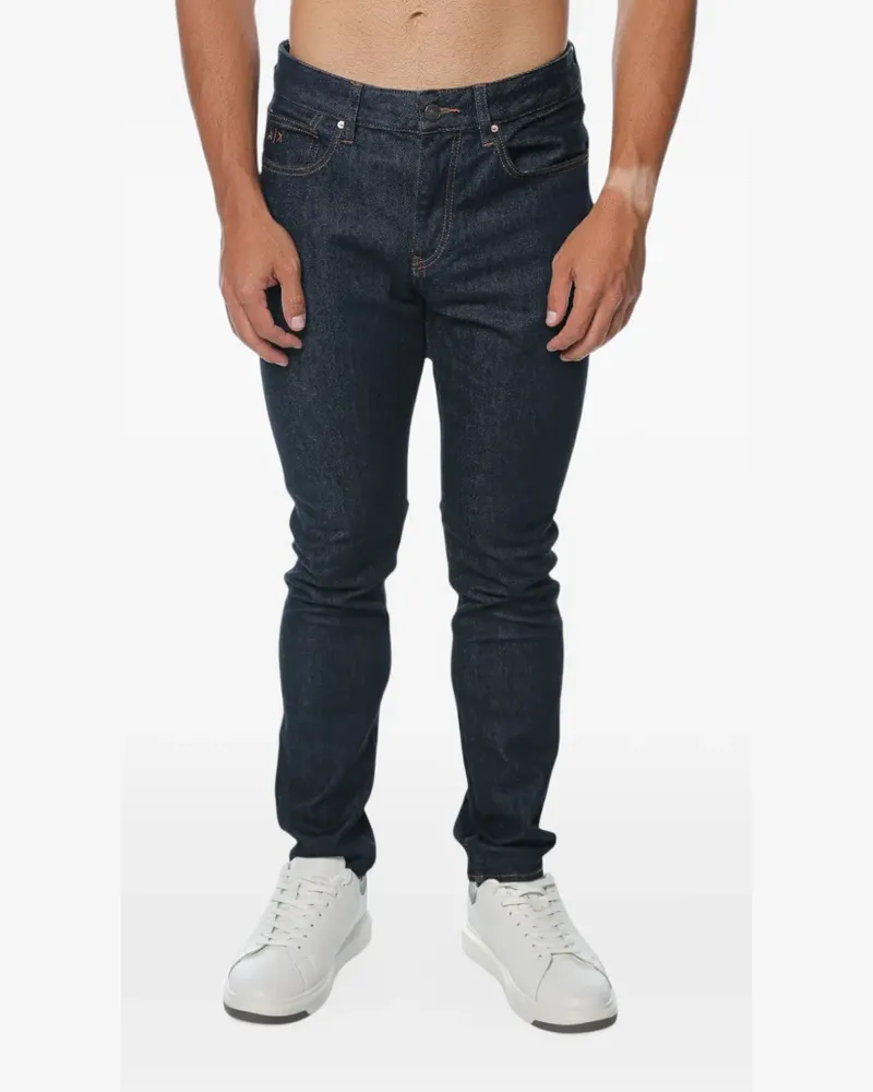 Armani Exchange Skinny-Jeans im Five-Pocket-Design - Blau Blau