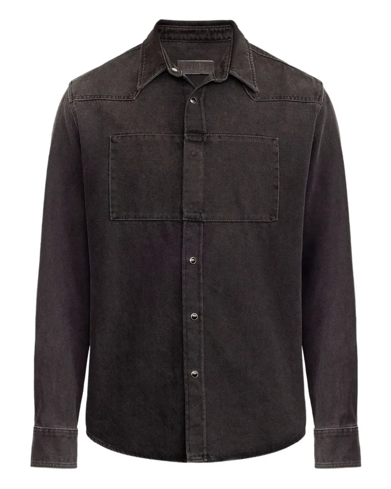 Maison Margiela Jeanshemd aus Baumwolle - Schwarz Schwarz