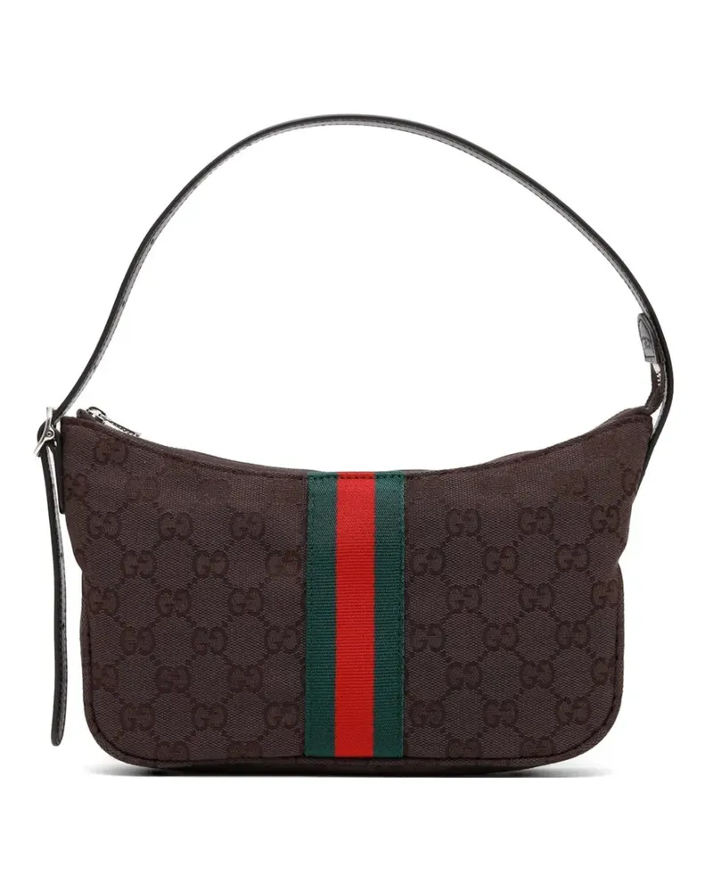 Gucci Kleine Lunetta Schultertasche - Braun Braun