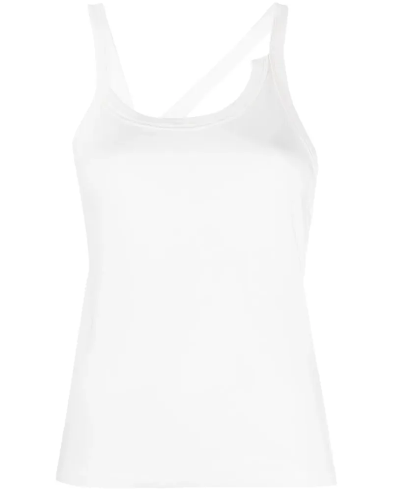 St. Agni Asymmetrisches Cropped-Top - Weiß Weiß
