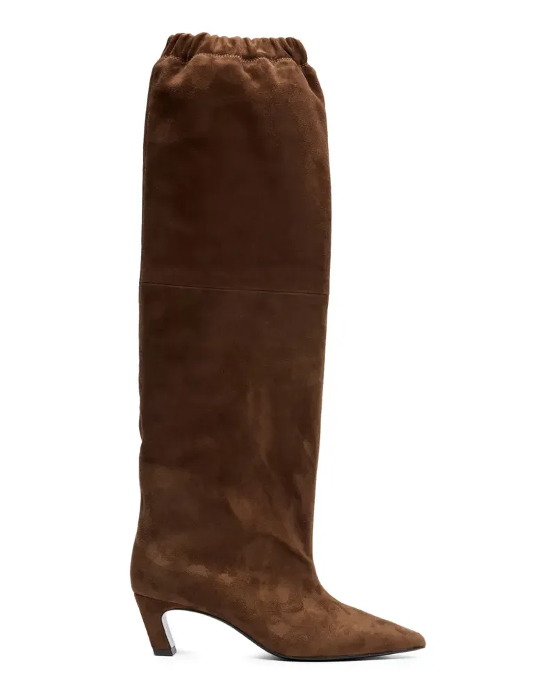 ash Kniehohe Victoria Wildlederstiefel - Braun Braun