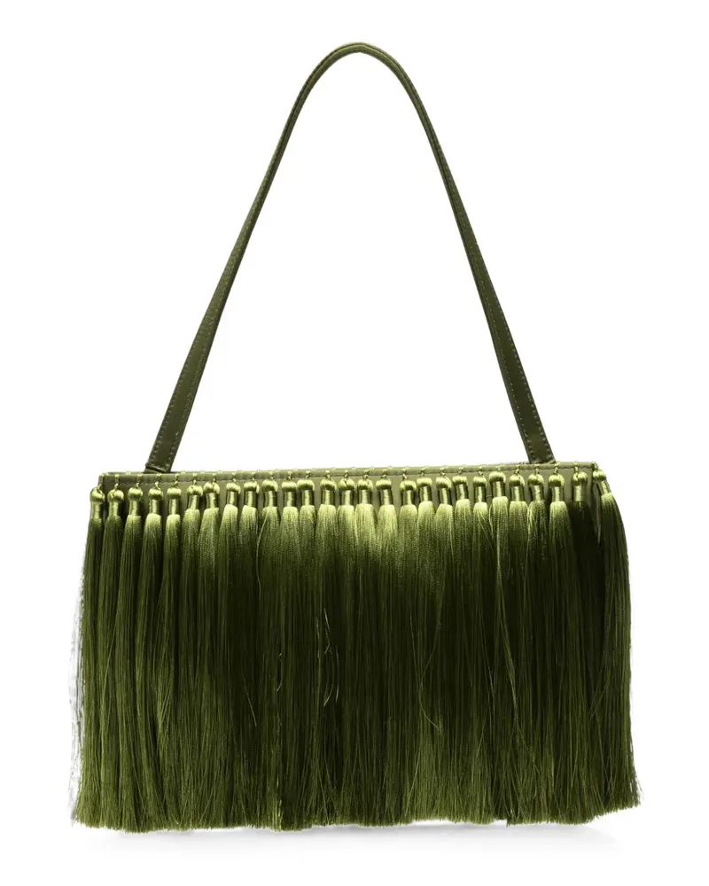 Simon Miller Clutch mit Quastendetail - Grün Grün