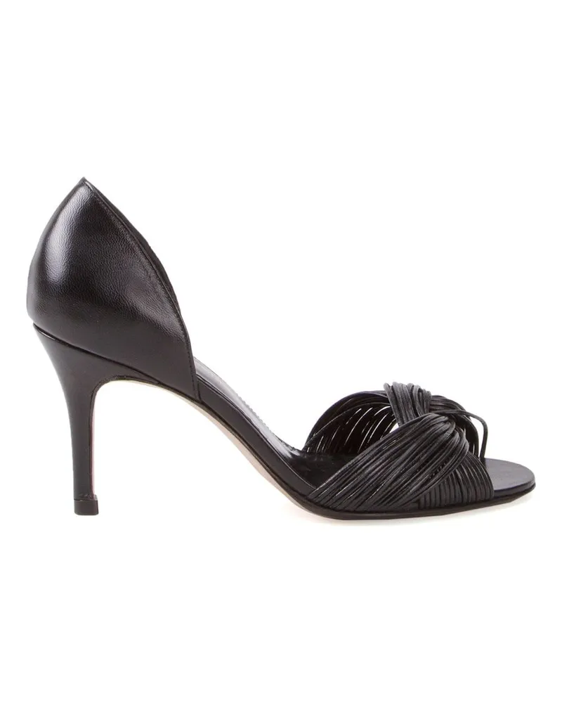 Sarah Chofakian Pumps mit Peeptoe - Schwarz Schwarz
