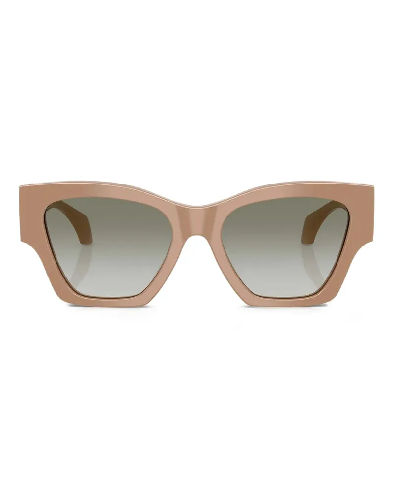 Versace Sonnenbrille mit geometrischem Gestell - Braun Braun