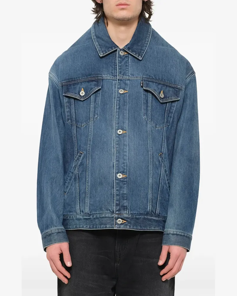 Doublet Head Drop Jeansjacke - Blau Blau