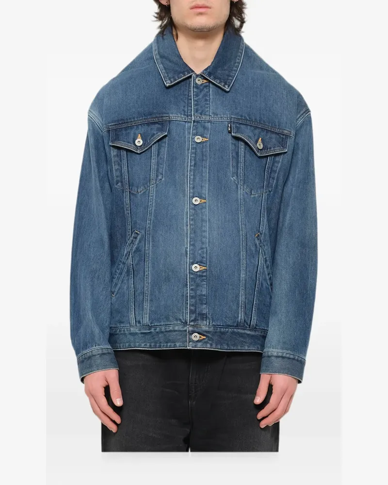 Doublet Head Drop denim jacket - Blau Blau