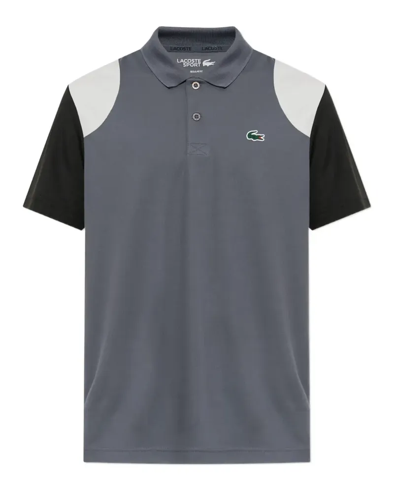Lacoste logo-patch polo shirt - Grau Grau